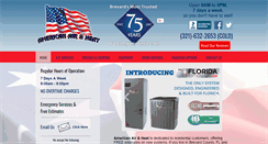 Desktop Screenshot of americanairbrevard.com
